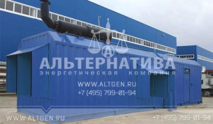 Дизельная электростанция 1100 кВт в контейнере для торгового центра в Санкт-Петербурге